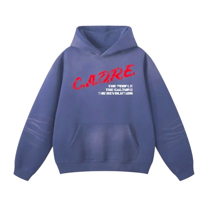 "C.A.D.R.E" - DARE TO BE DIFFRENT - BLUE HOODIE