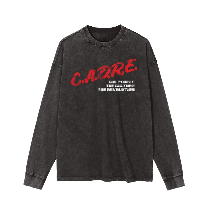 "C.A.D.R.E" - DARE TO BE DIFFRENT - VINTAGE BLACK LONG SLEEVE