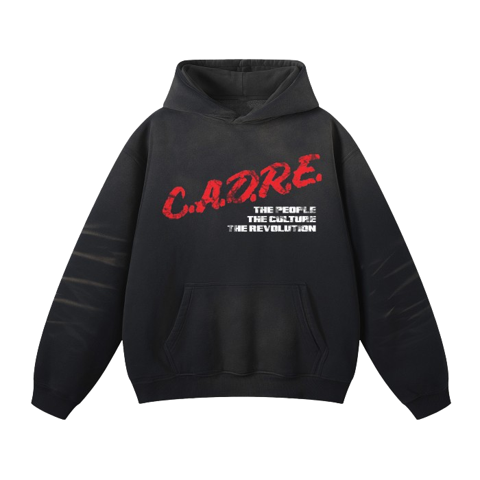 "C.A.D.R.E" - DARE TO BE DIFFRENT - BLACK HOODIE