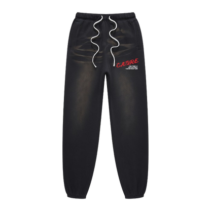 "C.A.D.R.E" - DARE TO BE DIFFRENT - BLACK JOGGERS